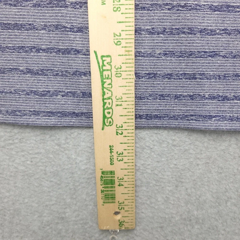 Nike Dri-FIT Polo Shirt Mens 2XL Blue Stripe‎ Golf Performance Stretch Top - Picture 7 of 11